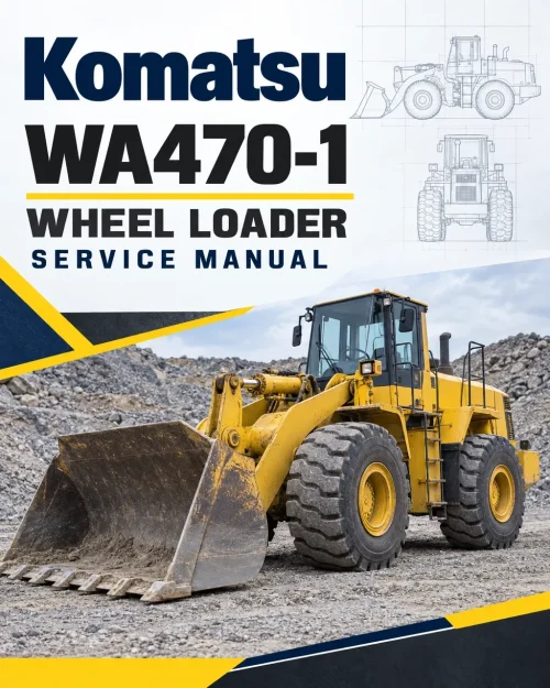 Komatsu WA470-1 Wheel Loader Service Manual Komatsu WA470-1 Wheel Loader Service Manual