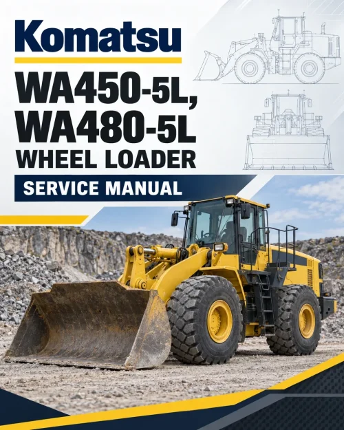 Komatsu WA450-5L, WA480-5L Wheel Loader Service Manual Komatsu WA450-5L, WA480-5L Wheel Loader Service Manual