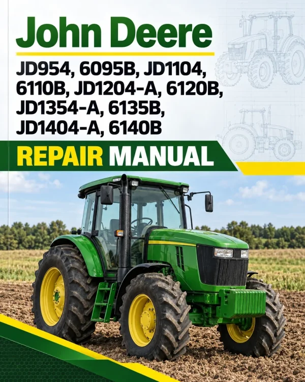 John Deere JD954, 6095B, JD1104, 6110B, JD1204-A, 6120B, JD1354-A, 6135B, JD1404-A, 6140B Repair Manual (from April 19) John Deere JD954, 6095B, JD1104, 6110B, JD1204-A, 6120B, JD1354-A, 6135B, JD1404-A, 6140B Repair Manual (from April 19)