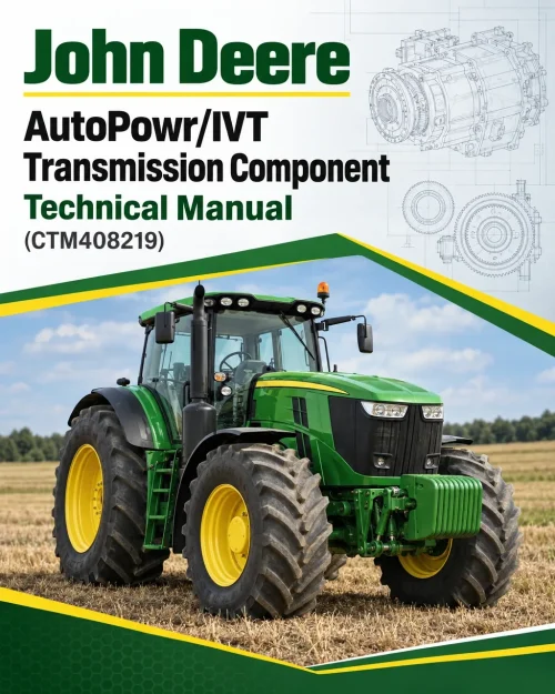 John Deere AutoPowr/IVT Transmission Component Technical Manual (CTM408219) John Deere AutoPowr/IVT Transmission Component Technical Manual (CTM408219)