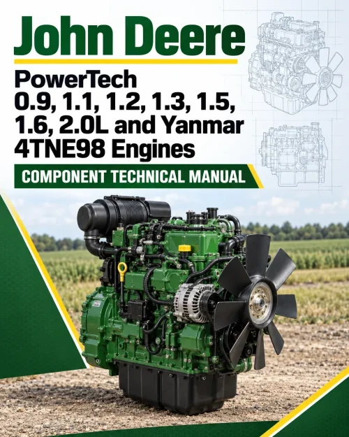 John Deere PowerTech 0.9, 1.1, 1.2, 1.3, 1.5, 1.6, 2.0L and Yanmar 4TNE98 Engines Component Technical Manual (CTM119)