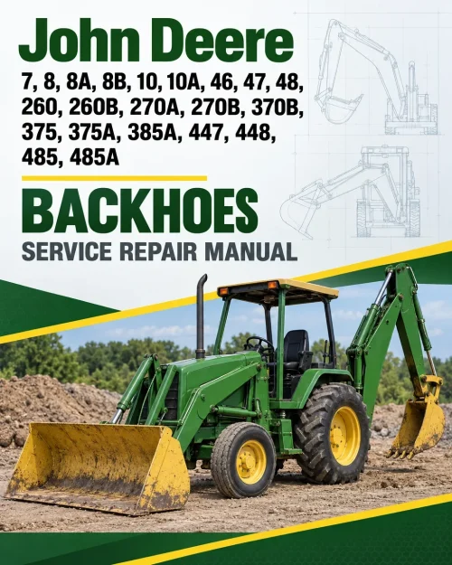 John Deere 7, 8, 8A, 8B, 10, 10A, 46, 47, 48, 260, 260B, 270A, 270B, 370B, 375, 375A, 385A, 447, 448, 485, 485A Backhoes Manual (TM159119) John Deere 7, 8, 8A, 8B, 10, 10A, 46, 47, 48, 260, 260B, 270A, 270B, 370B, 375, 375A, 385A, 447, 448, 485, 485A Backhoes Manual (TM159119)