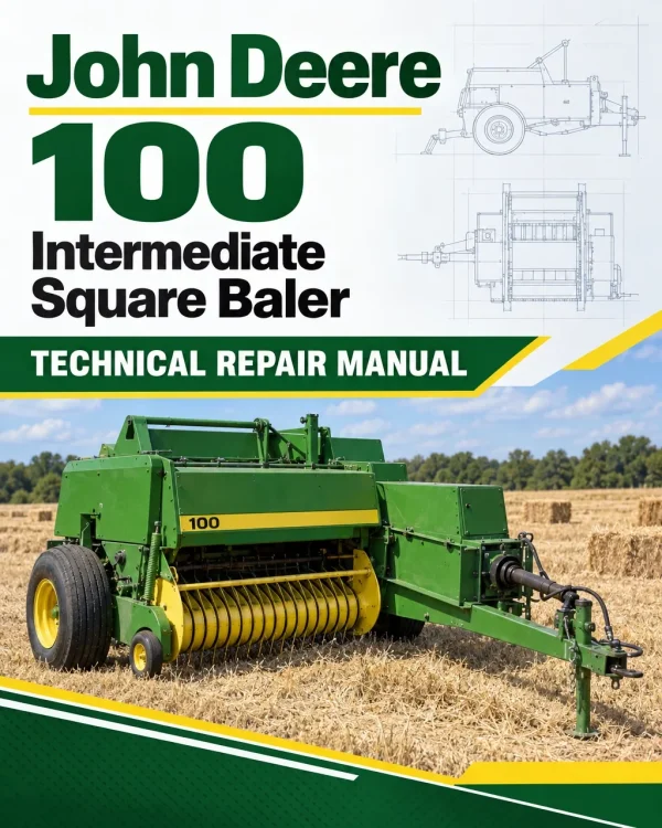 John Deere 100 Intermediate Square Baler Technical Repair Manual (TM1690 )