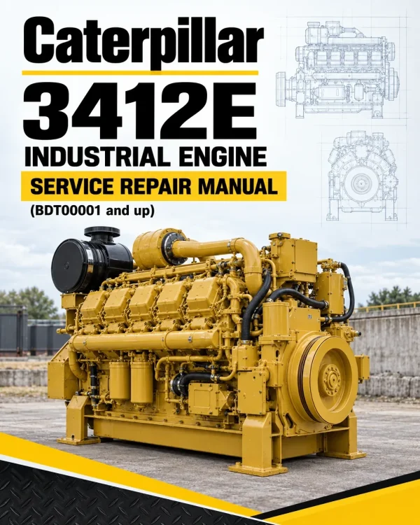 Caterpillar CAT 3412E Industrial Engine Service Repair Manual (BDT00001 and up) Caterpillar CAT 3412E Industrial Engine Service Repair Manual (BDT00001 and up)