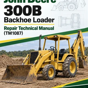 John Deere 300B Backhoe Loader Repair Technical Manual (TM1087)