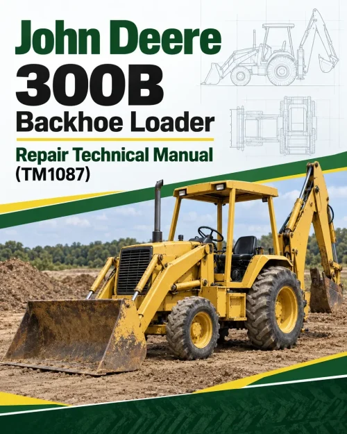 John Deere 300B Backhoe Loader Repair Technical Manual (TM1087) John Deere 300B Backhoe Loader Repair Technical Manual (TM1087)
