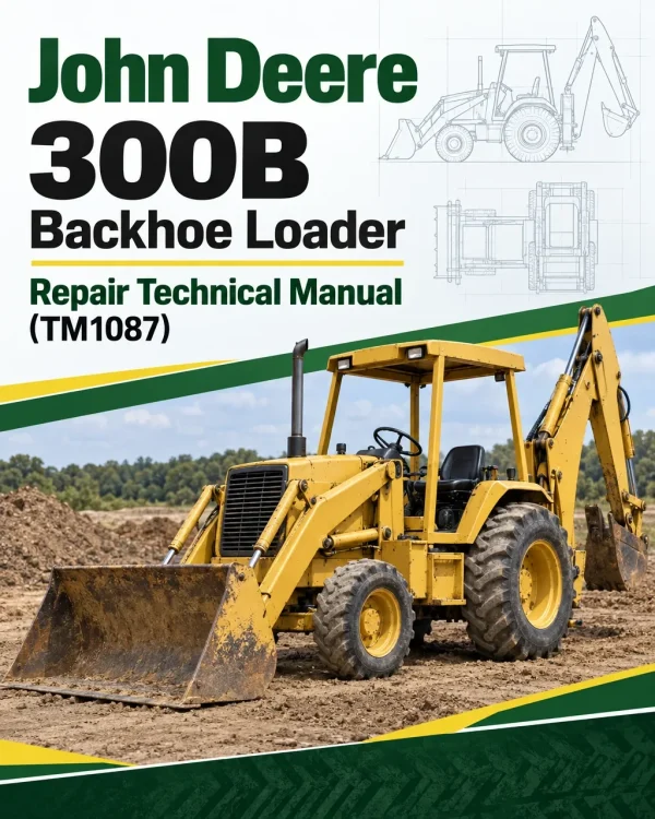 John Deere 300B Backhoe Loader Repair Technical Manual (TM1087) John Deere 300B Backhoe Loader Repair Technical Manual (TM1087)