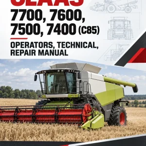CLAAS 7700, 7600, 7500, 7400 (C85) Operators, Technical, Repair Manual CLAAS 7700, 7600, 7500, 7400 (C85) Operators, Technical, Repair Manual