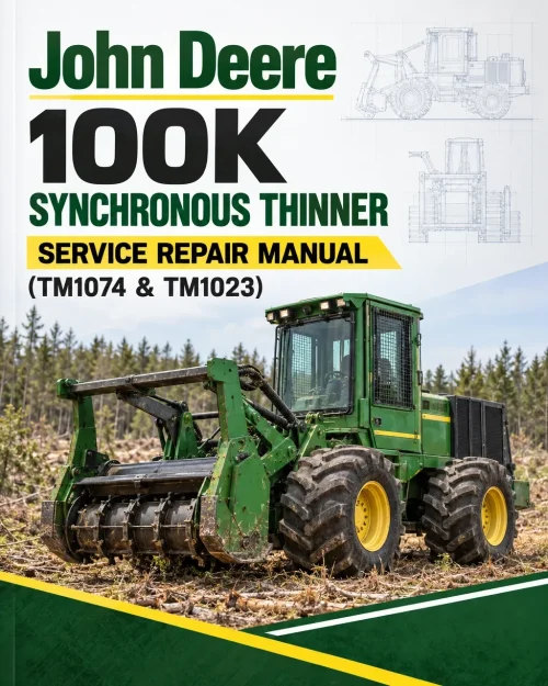 John Deere 100K Synchronous Thinner Service Repair Manual (TM1074 & TM1023)