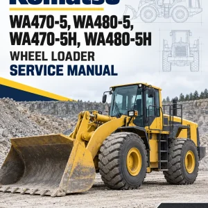 Komatsu WA470-5, WA480-5, WA470-5H, WA480-5H Wheel Loader Service Manual Komatsu WA470-5, WA480-5, WA470-5H, WA480-5H Wheel Loader Service Manual