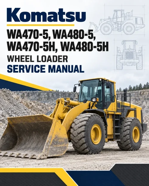 Komatsu WA470-5, WA480-5, WA470-5H, WA480-5H Wheel Loader Service Manual