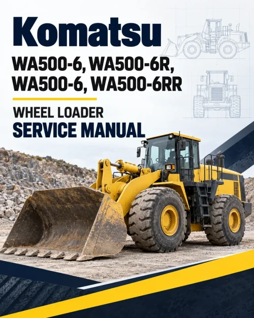 Komatsu WA500-6, WA500-6R, WA500-6, WA500-6RR Wheel Loader Service Manual Komatsu WA500-6, WA500-6R, WA500-6, WA500-6RR Wheel Loader Service Manual