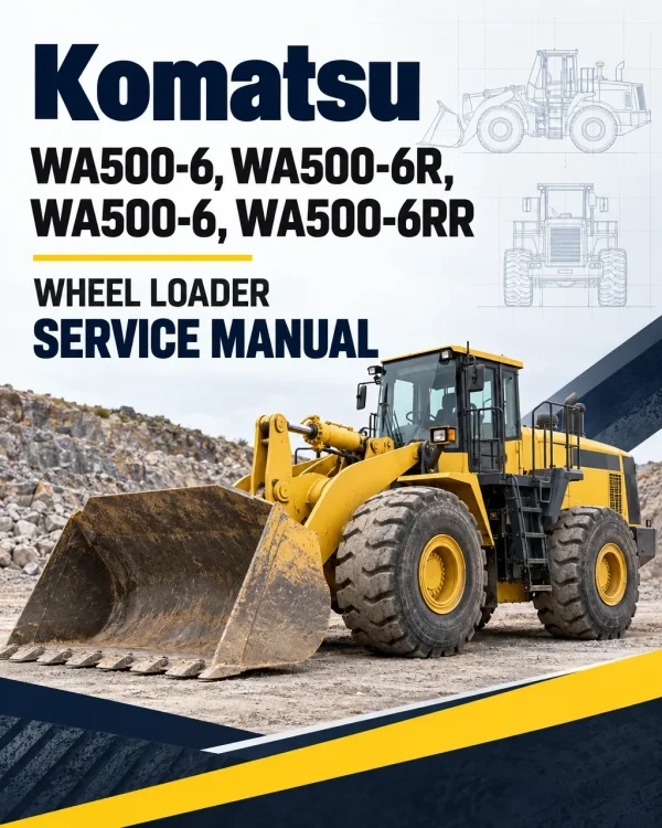 Komatsu WA500-6, WA500-6R, WA500-6, WA500-6RR Wheel Loader Service Manual Komatsu WA500-6, WA500-6R, WA500-6, WA500-6RR Wheel Loader Service Manual