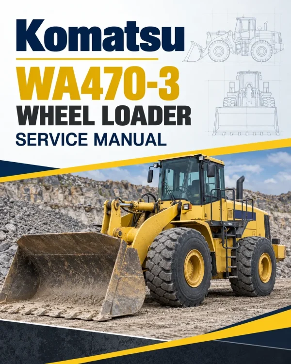 Komatsu WA470-3 Wheel Loader Service Manual