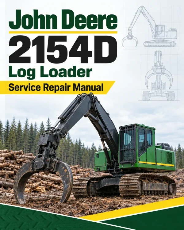 John Deere 2154D Log Loader Service Repair Manual (TM10415)