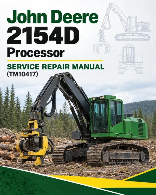 John Deere 2154D Processor Service Repair Manual (TM10417) John Deere 2154D Processor Service Repair Manual (TM10417)