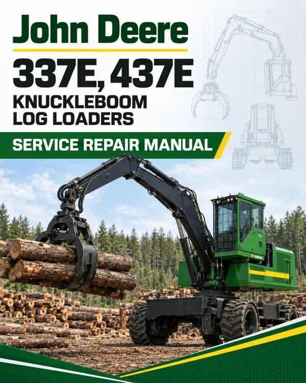 John Deere 337E, 437E Knuckleboom Log Loaders Service Repair Manual (SN L291461- L429855 & SN after F291461 - )