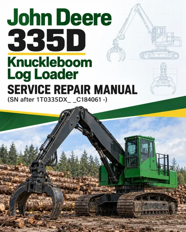 John Deere 335D Knuckleboom Log Loader Service Repair Manual (SN after 1T0335DX_ _C184061 -) John Deere 335D Knuckleboom Log Loader Service Repair Manual (SN after 1T0335DX_ _C184061 -)