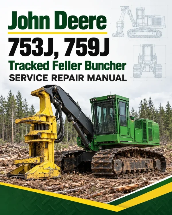 John Deere 753J, 759J Tracked Feller Buncher Service Repair Manual (SN after C220453 - )