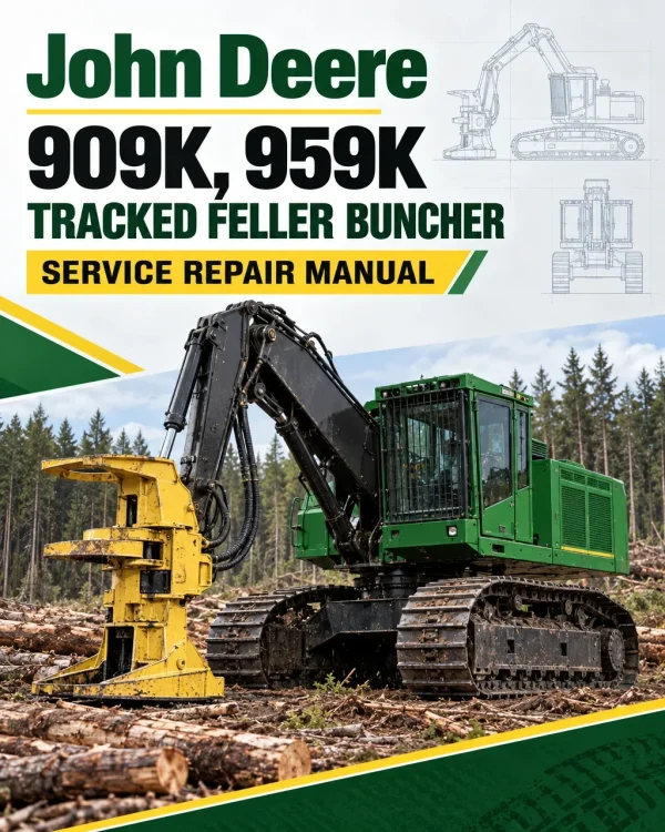 John Deere 909K, 959K Tracked Feller Buncher Service Repair Manual