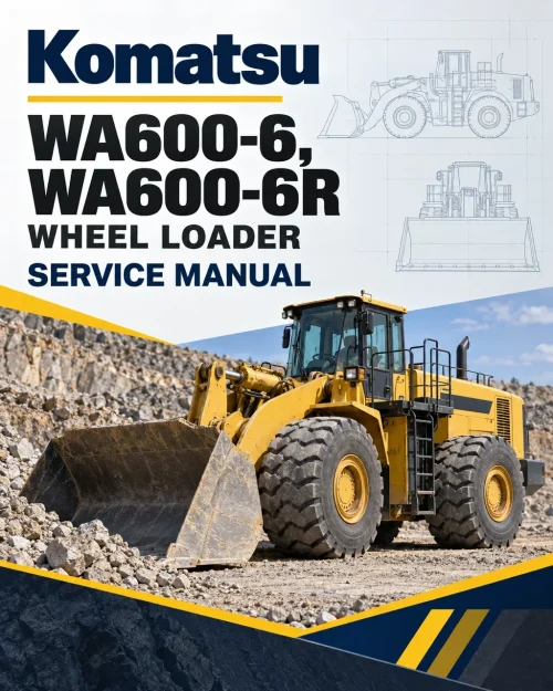 Komatsu WA600-6, WA600-6R Wheel Loader Service Manual Komatsu WA600-6, WA600-6R Wheel Loader Service Manual