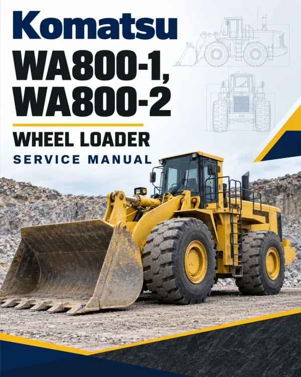 Komatsu WA800-1, WA800-2 Wheel Loader Service Manual