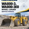 Komatsu WA800-3, WA800-3E0 Wheel Loader Service Manual Komatsu WA800-3, WA800-3E0 Wheel Loader Service Manual