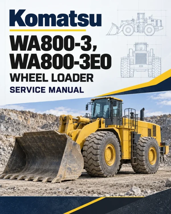 Komatsu WA800-3, WA800-3E0 Wheel Loader Service Manual Komatsu WA800-3, WA800-3E0 Wheel Loader Service Manual