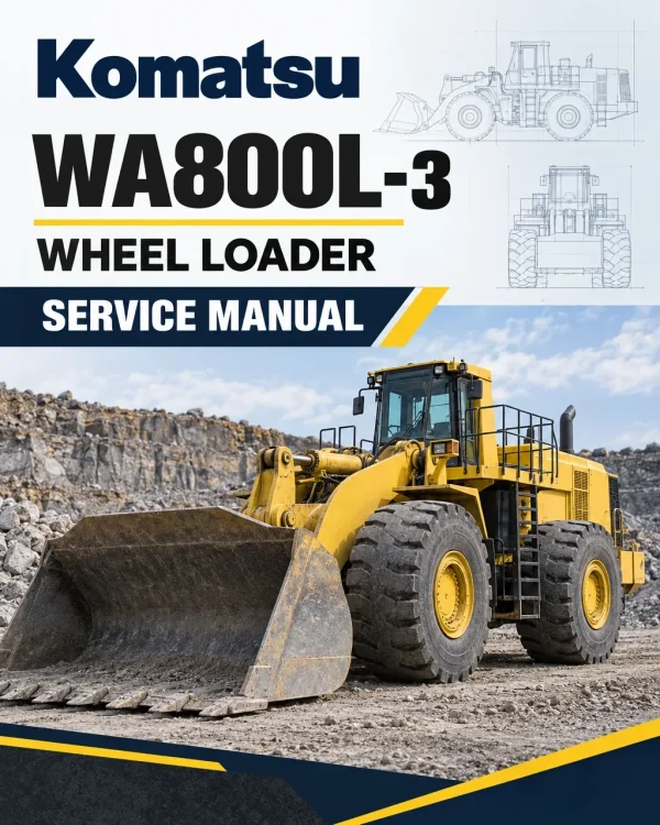 Komatsu WA800L-3 Wheel Loader Service Manual Komatsu WA800L-3 Wheel Loader Service Manual