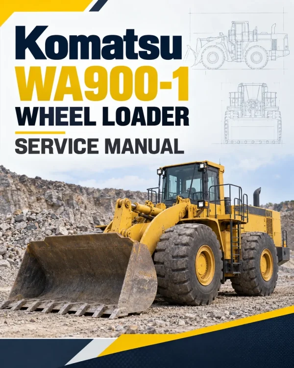 Komatsu WA900-1 Wheel Loader Service Manual Komatsu WA900-1 Wheel Loader Service Manual