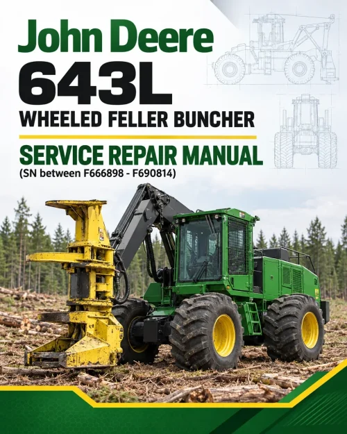 John Deere 643L Wheeled Feller Buncher Service Repair Manual (SN between F666898 - F690814) John Deere 643L Wheeled Feller Buncher Service Repair Manual (SN between F666898 - F690814)