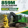 John Deere 859M Feller Buncher (Closed-Loop Hydraulic) Repair Manual (SN between C270423 - C409162 & D270423 - D409162)