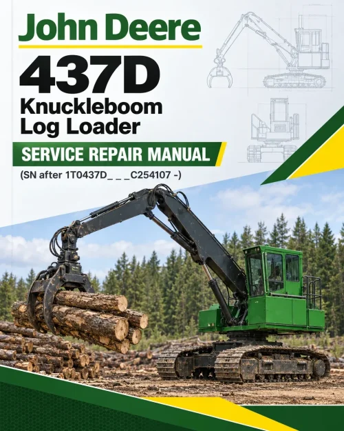 John Deere 437D Knuckleboom Log Loader Service Repair Manual (SN after 1T0437D_ _ _C254107 -)