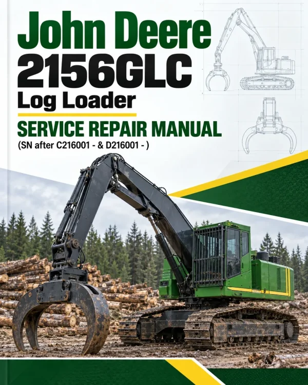 John Deere 2156GLC Log Loader Service Repair Manual (SN after C216001 - & D216001 - ) John Deere 2156GLC Log Loader Service Repair Manual (SN after C216001 - & D216001 - )