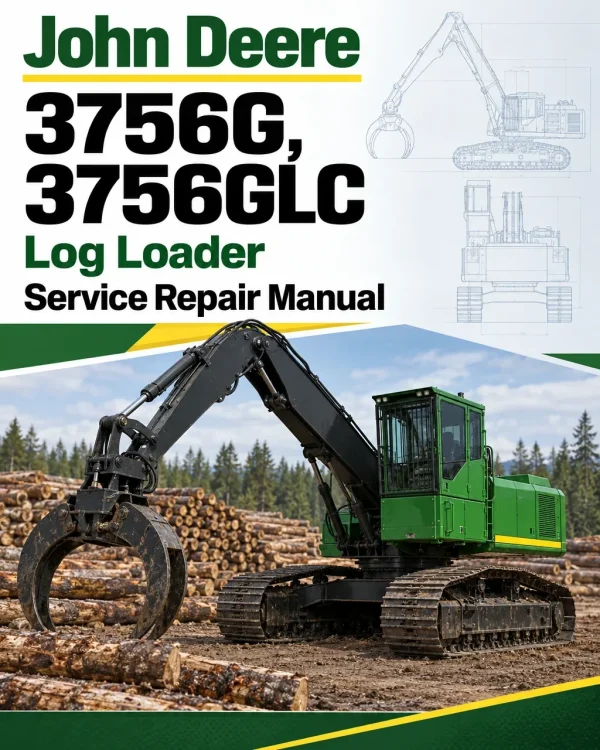 John Deere 3756G, 3756GLC Log Loader Service Repair Manual (SN after F376001 - )