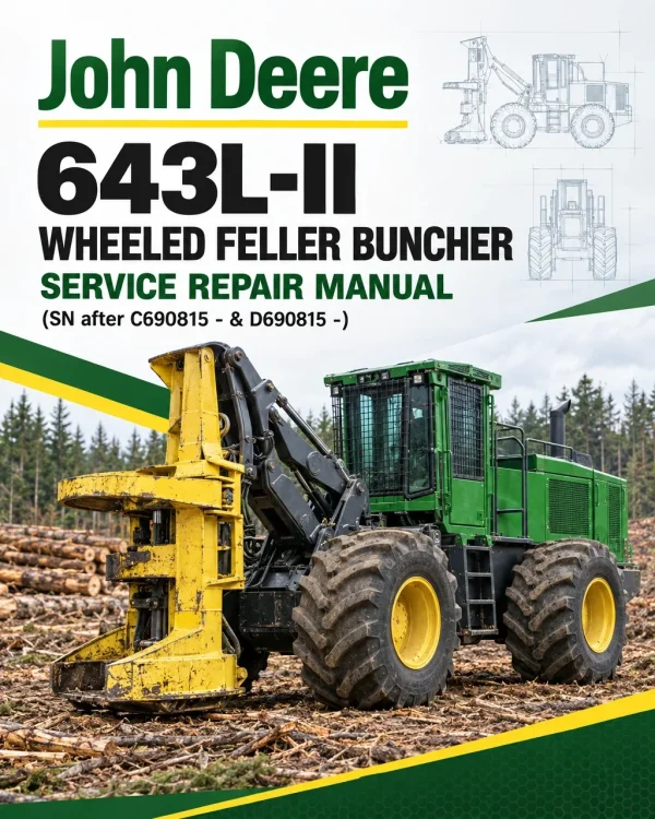 John Deere 643L-II Wheeled Feller Buncher Service Repair Manual (SN after C690815 - & D690815 -)
