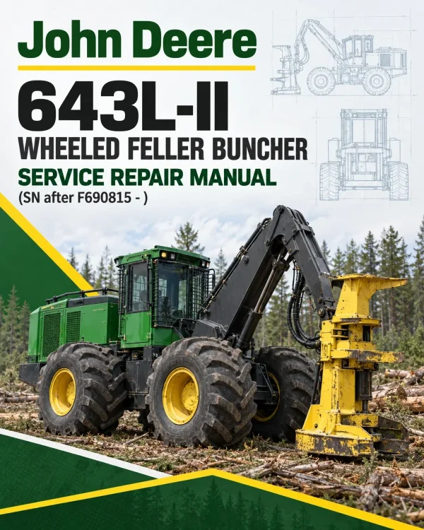 John Deere 643L-II Wheeled Feller Buncher Service Repair Manual (SN after F690815 - )