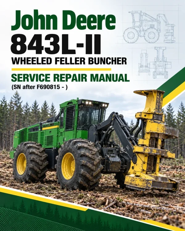 John Deere 843L-II Wheeled Feller Buncher Service Repair Manual (SN after F690815 - ) John Deere 843L-II Wheeled Feller Buncher Service Repair Manual (SN after F690815 - )