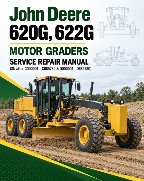 John Deere 620G, 622G Motor Graders Service Repair Manual (SN after C000001 - C685730 & D000001 - D685730)