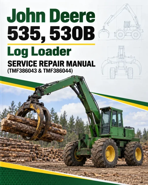 John Deere 535, 530B Log Loader Service Repair Manual (TMF386043 & TMF386044) John Deere 535, 530B Log Loader Service Repair Manual (TMF386043 & TMF386044)