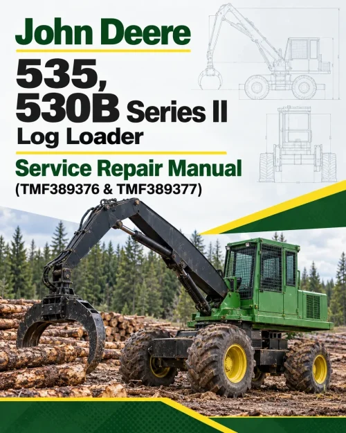 John Deere 535, 530B Series II Log Loader Service Repair Manual (TMF389376 & TMF389377) John Deere 535, 530B Series II Log Loader Service Repair Manual (TMF389376 & TMF389377)