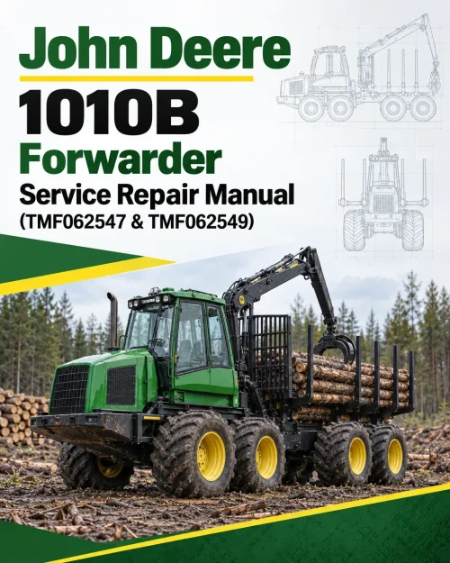 John Deere 1010B Forwarder Service Repair Manual (TMF062547 & TMF062549)