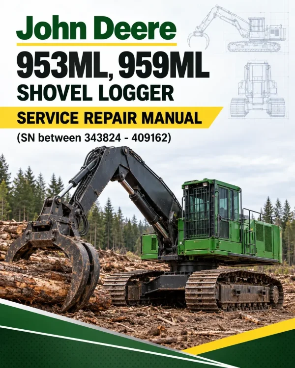 John Deere 953ML, 959ML Shovel Logger Service Repair Manual (SN between 343824 - 409162)