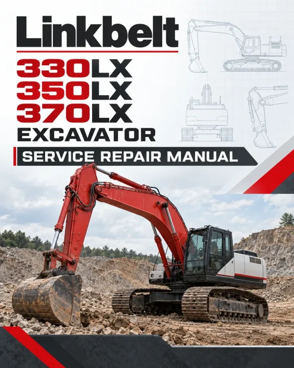 Linkbelt 330LX, 350LX, 370LX Excavator Service Repair Manual Linkbelt 330LX, 350LX, 370LX Excavator Service Repair Manual