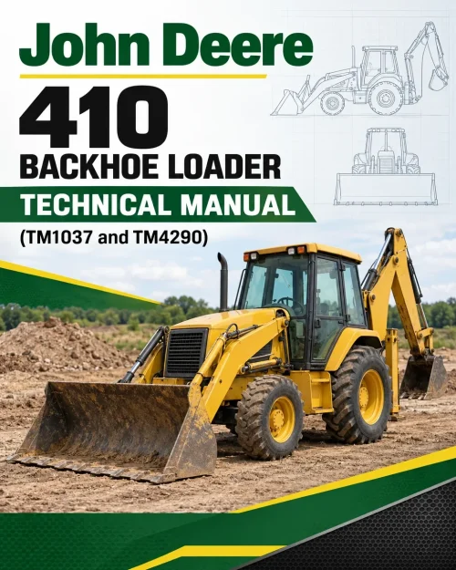 John Deere 410 Backhoe Loader Technical Manual (TM1037 and TM4290) John Deere 410 Backhoe Loader Technical Manual (TM1037 and TM4290)