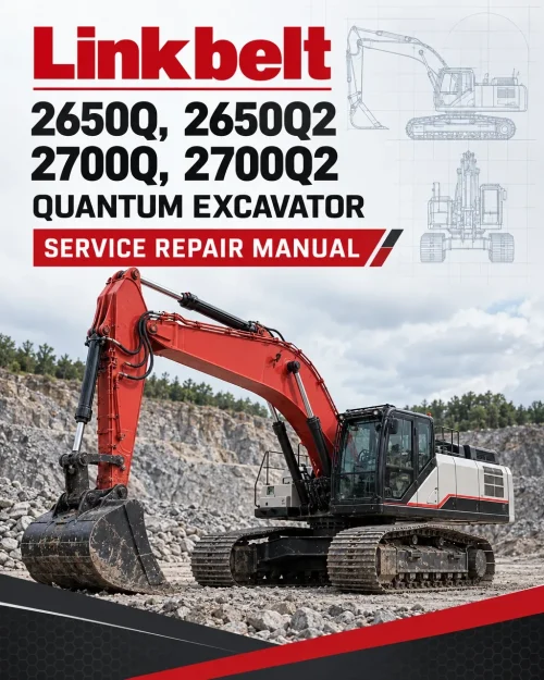 Linkbelt 2650Q, 2650Q2, 2700Q, 2700Q2 Quantum Excavator Service Repair Manual