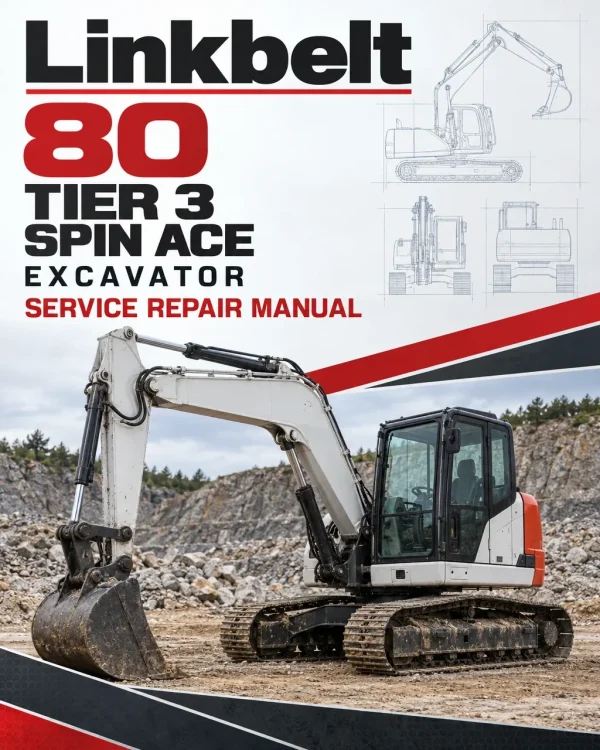 Linkbelt 80 Tier 3 Spin Ace Excavator Service Repair Manual