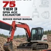 Linkbelt 75 Tier 3 Spin Ace Excavator Service Repair Manual