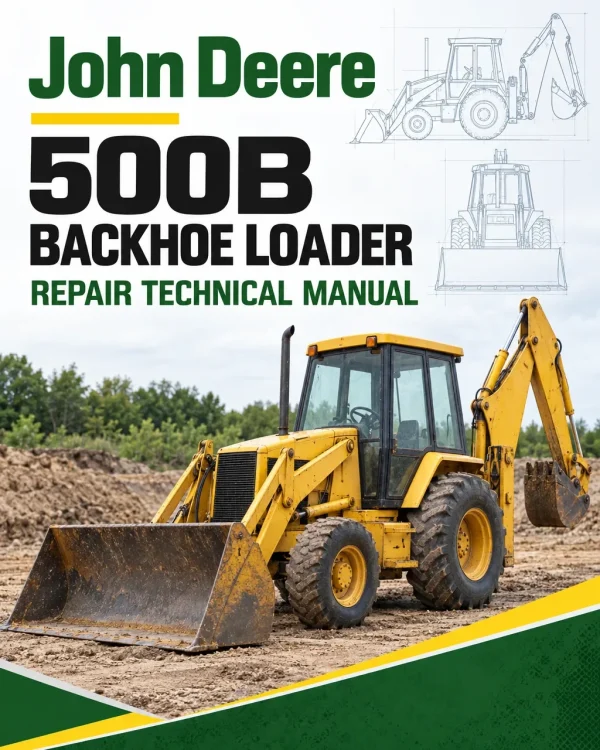 John Deere 500B Backhoe Loader Repair Technical Manual (TM1024)