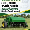 John Deere 800, 1000, 1500, 2000 Aercore Aerator Service Repair Manual (TM1631)
